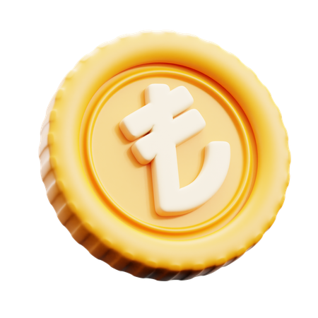 Lira Turquia Moeda  3D Icon