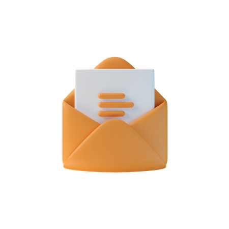 Lire le courrier  3D Icon