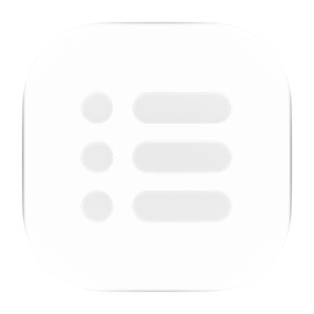 List  3D Icon