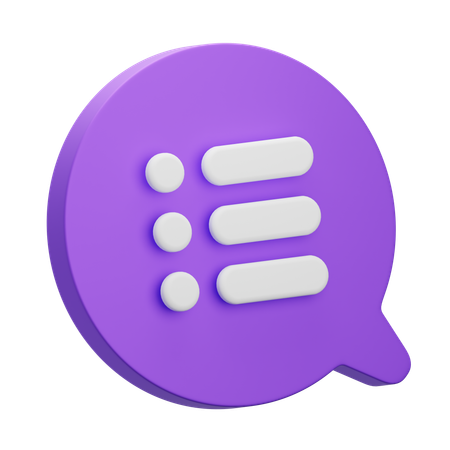 List  3D Icon