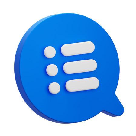 List  3D Icon