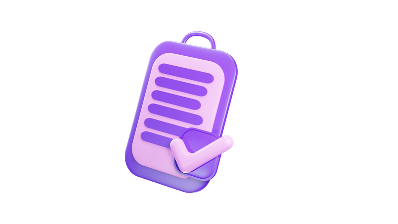 List  3D Icon