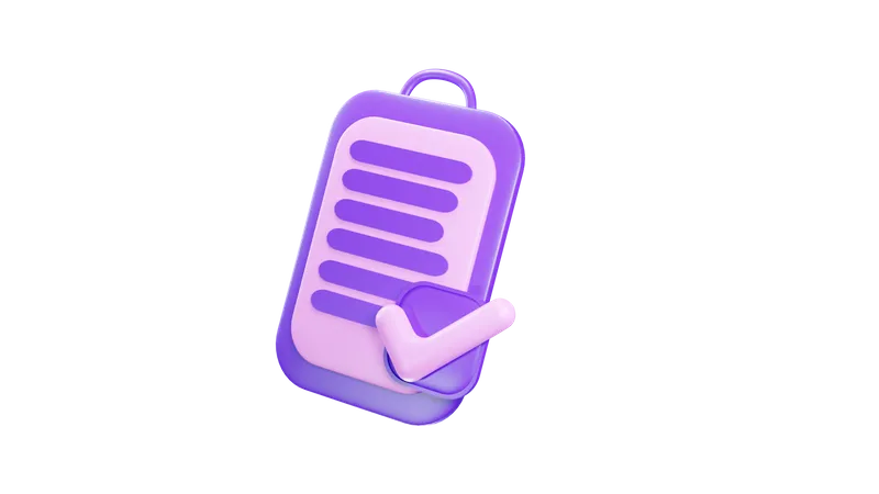 List  3D Icon