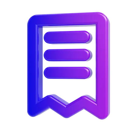 List  3D Icon