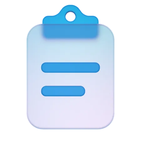 List  3D Icon