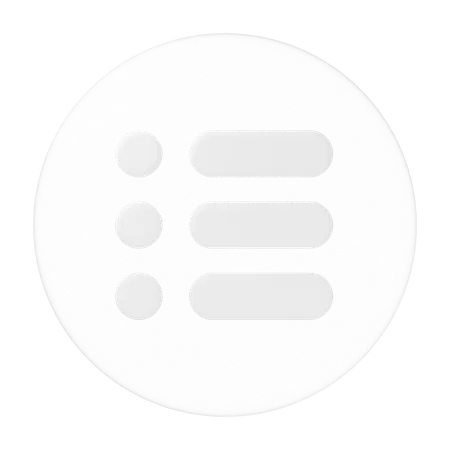 List  3D Icon