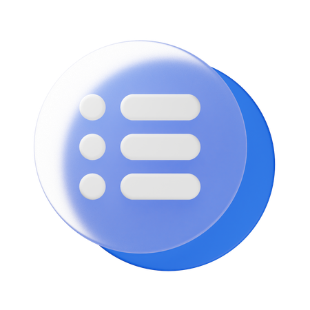 List  3D Icon