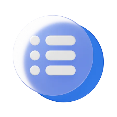 List  3D Icon