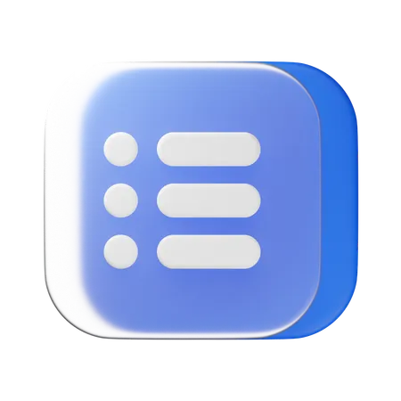 List  3D Icon