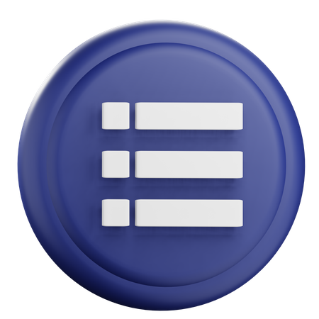 List  3D Icon