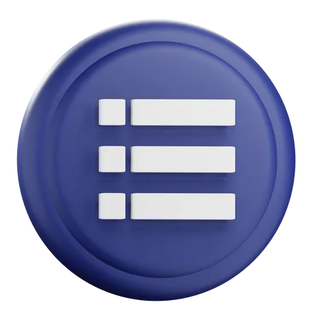 List  3D Icon