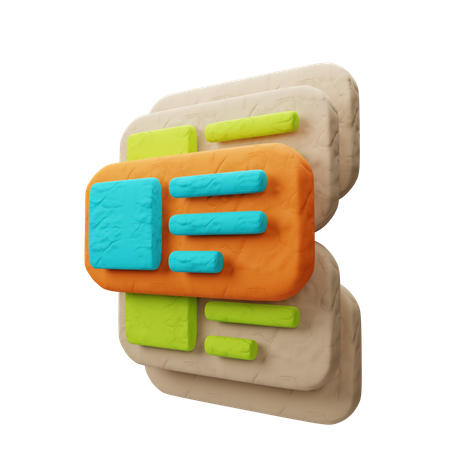 List  3D Icon