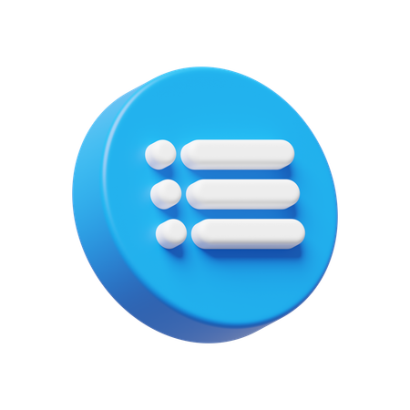 List  3D Icon