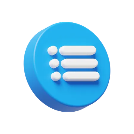 List  3D Icon