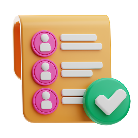 List  3D Icon