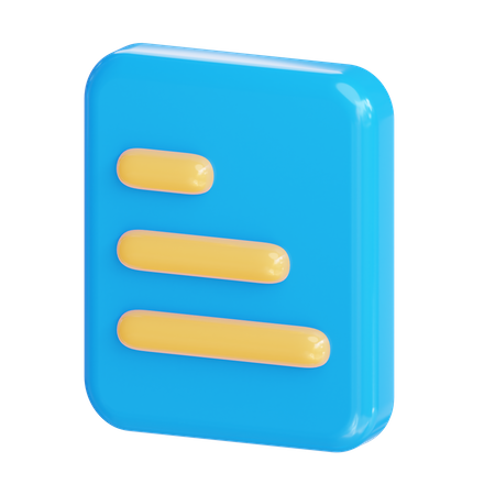 List  3D Icon