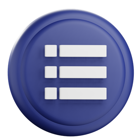 List  3D Icon