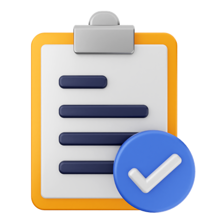 List Education  3D Icon