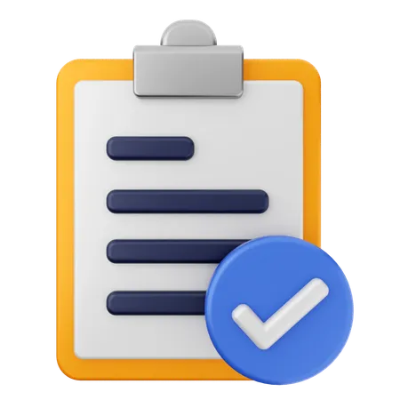 List Education  3D Icon