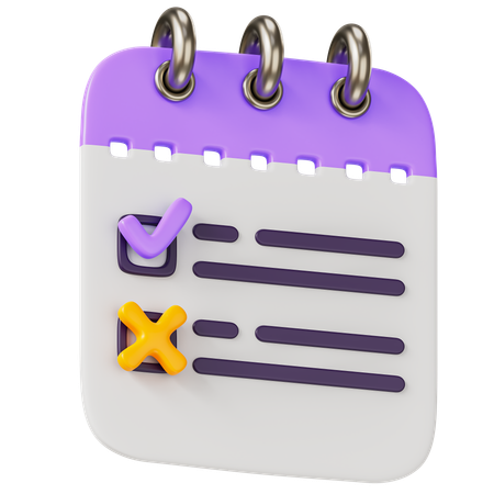 List Notes  3D Icon