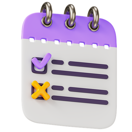 List Notes  3D Icon