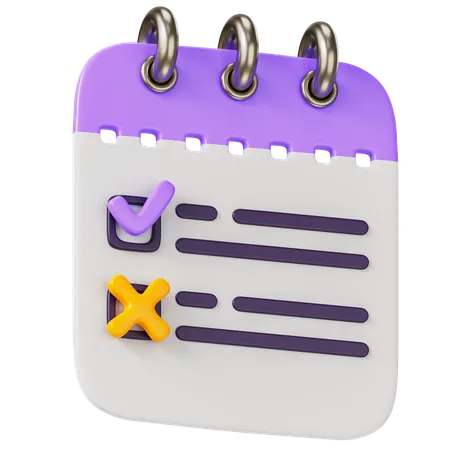 List Notes  3D Icon