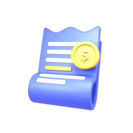 List payment  3D Icon