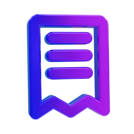 Lista  3D Icon