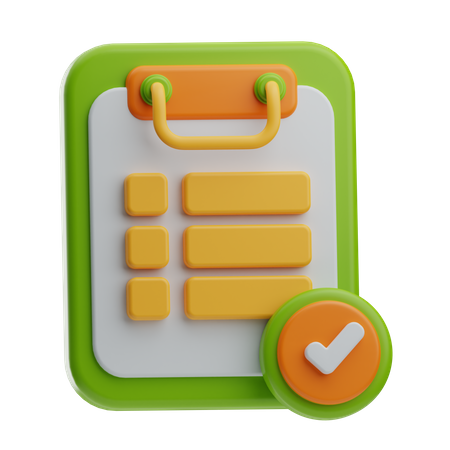 Lista de afazeres  3D Icon