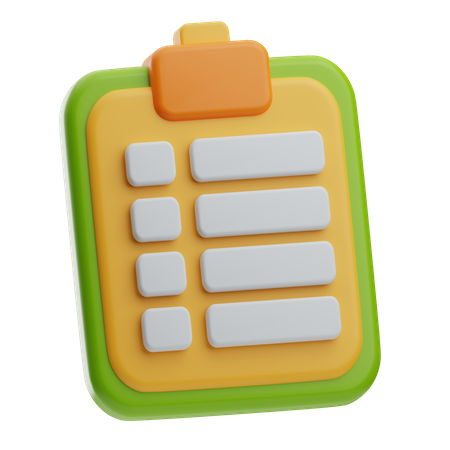 Lista de afazeres  3D Icon