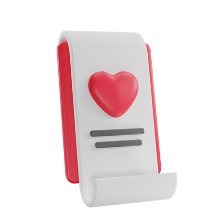 Lista de amor  3D Icon