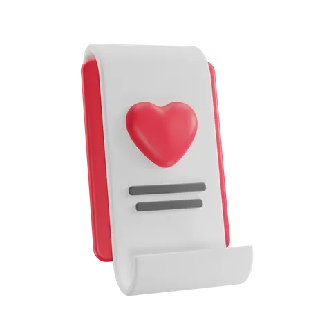 Lista de amor  3D Icon