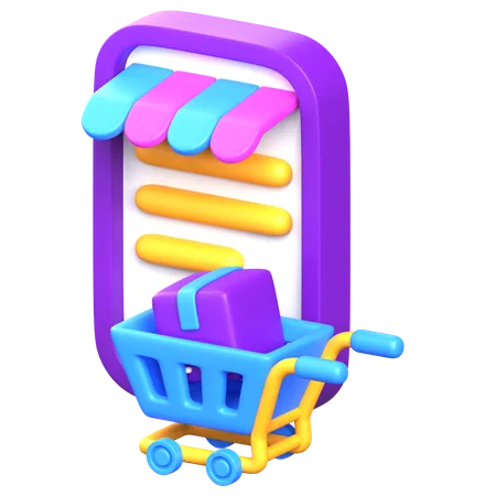 Lista de compras en línea  3D Icon