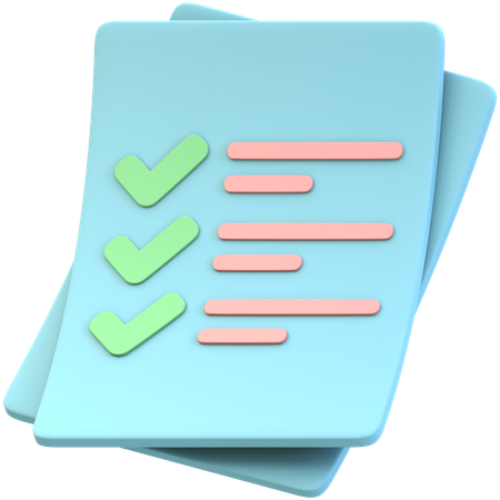 Lista de controle  3D Icon