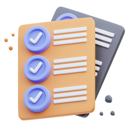 Lista de controle  3D Icon