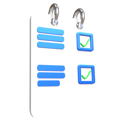 Lista de controle  3D Icon