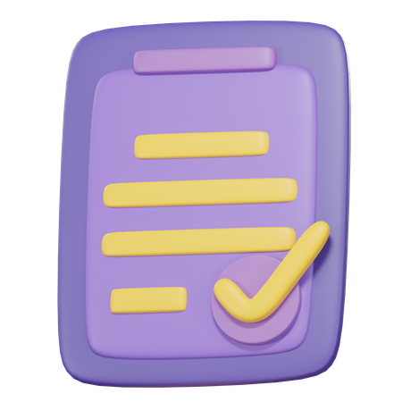 Lista de controle  3D Icon