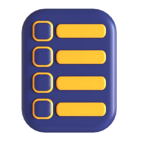 Lista de documentos  3D Icon