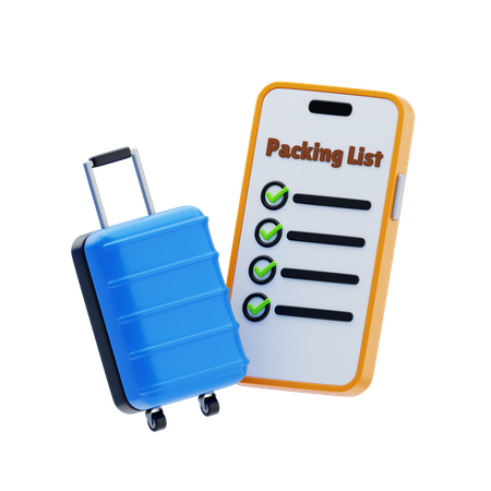 Lista de embalaje  3D Icon