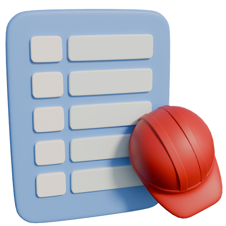 Lista de empregos na construção civil  3D Icon