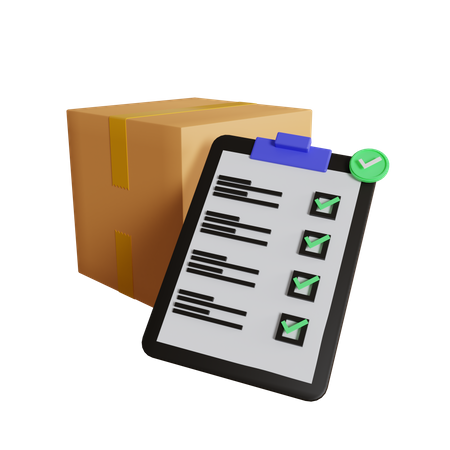 Lista de entrega  3D Icon