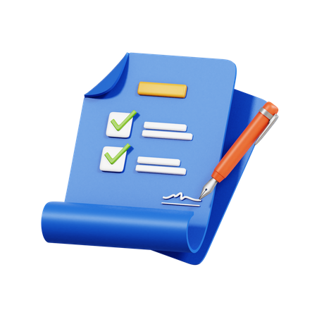 Lista de investimentos  3D Icon