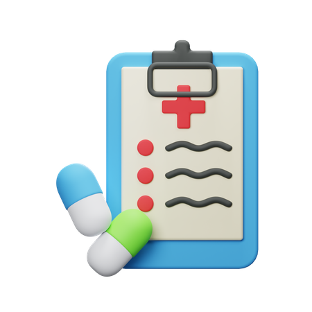 Lista de medicamentos  3D Icon