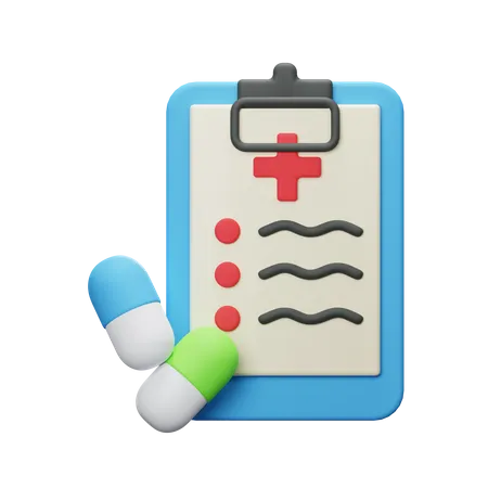 Lista de medicamentos  3D Icon