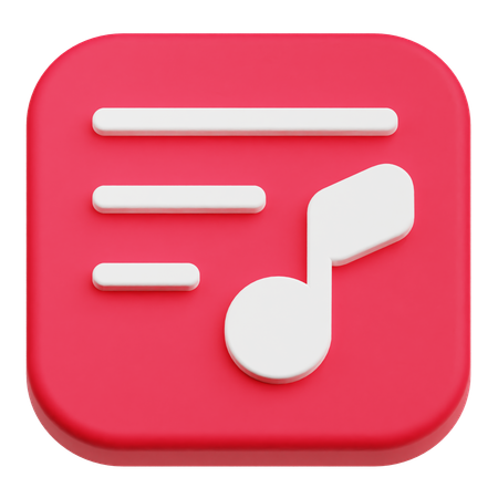 Lista de músicas  3D Icon