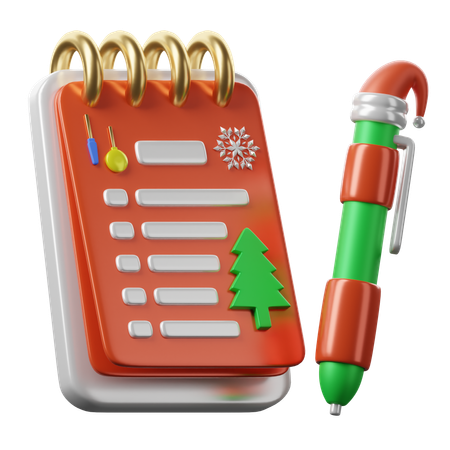 Lista de natal  3D Icon