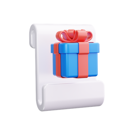 Lista de regalos  3D Icon