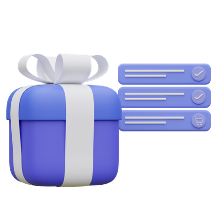 Lista de regalos  3D Icon