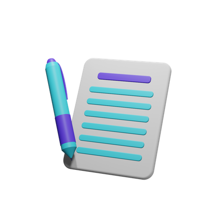 Lista de relatórios  3D Icon