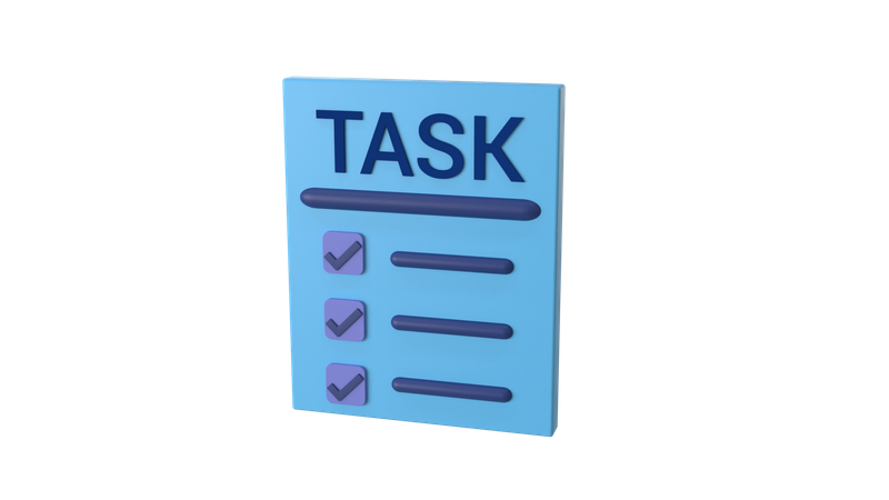 Lista de tareas  3D Icon